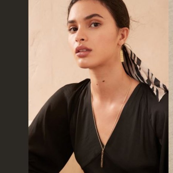 DELICATE PEAPOD PENDANT NECKLACE | AUREUS + ARGENT NWOT - Picture 2 of 3